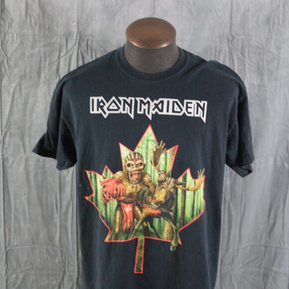 Iron Madien Shirt (Retro) - The Book of Souls 2016 Tour Canadian Leg - Mens L - Picture 3 of 11